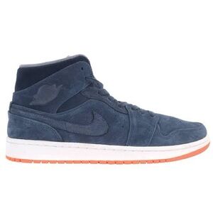 Nike Size 11 Mens Air Jordan 1 Retro Mid Nouveau Obsidian Lifestyle Blue Leather